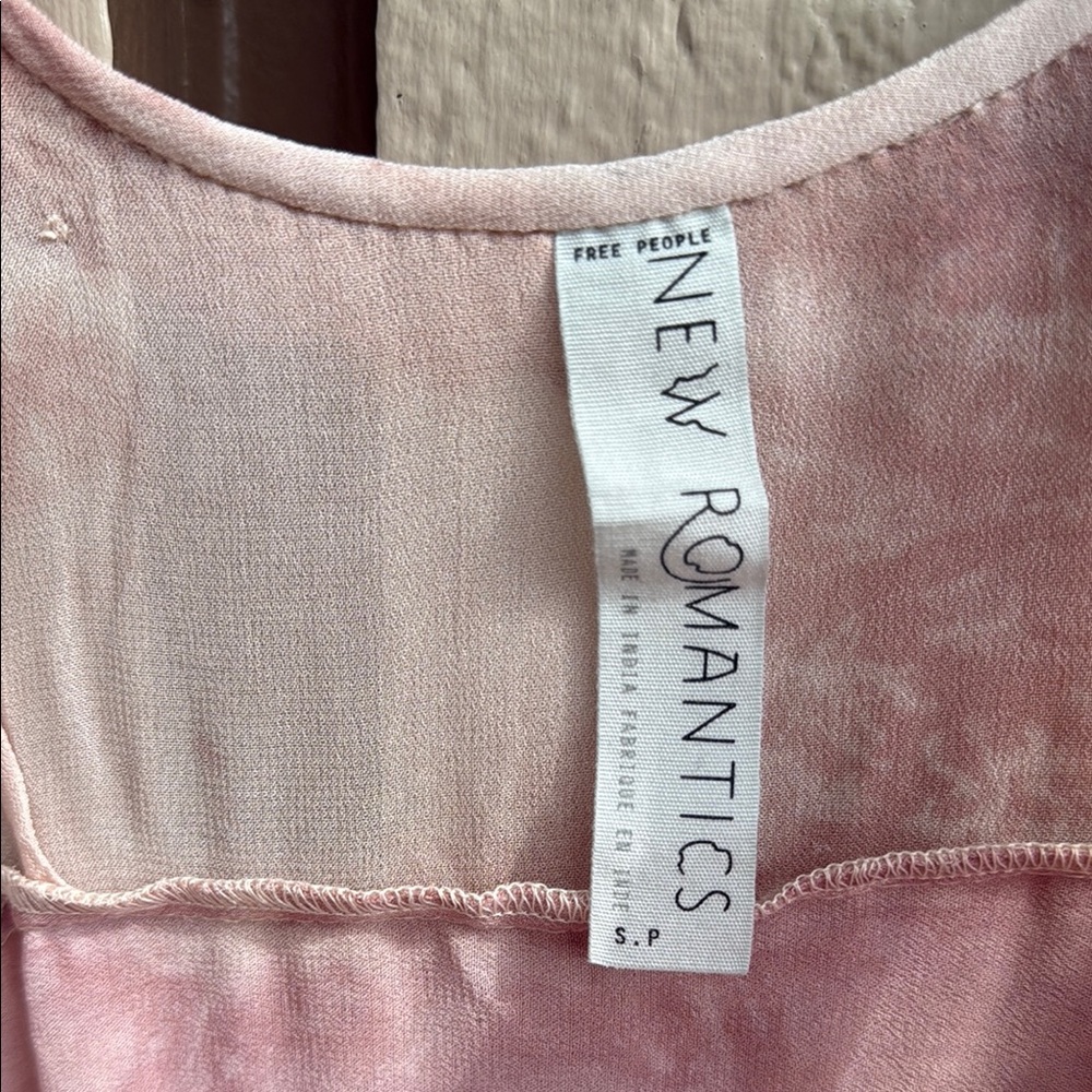 Free People Pink Sleeveless Tiered Maxi Sundress - Picture 6 of 6